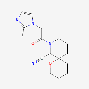 8-[2-(2-Methylimidazol-1-yl)acetyl]-1-oxa-8-azaspiro[5.5]undecane-7-carbonitrile
