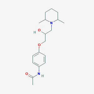 molecular formula C18H28N2O3 B2509038 N-{4-[3-(2,6-dimethylpiperidin-1-yl)-2-hydroxypropoxy]phenyl}acetamide CAS No. 1005123-98-7