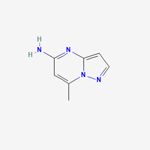 molecular formula C7H8N4 B2509058 7-Methylpyrazolo[1,5-a]pyrimidin-5-amine CAS No. 1780941-59-4