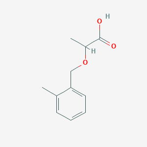 molecular formula C11H14O3 B2509103 2-[(2-Methylphenyl)methoxy]propanoic acid CAS No. 1596805-75-2