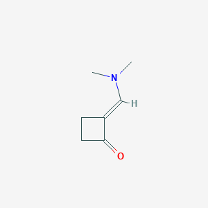 molecular formula C7H11NO B2509111 (2E)-2-(Dimethylaminomethylidene)cyclobutan-1-one CAS No. 89775-19-9