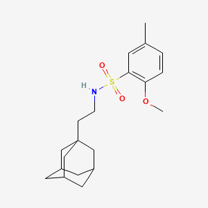 molecular formula C20H29NO3S B2509149 N-[2-(adamantan-1-yl)ethyl]-2-methoxy-5-methylbenzene-1-sulfonamide CAS No. 445473-53-0