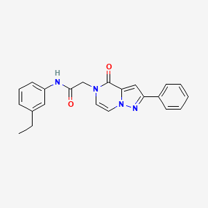 N-(3-ethylphenyl)-2-(4-oxo-2-phenylpyrazolo[1,5-a]pyrazin-5(4H)-yl)acetamide