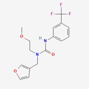 1-(Furan-3-ylmethyl)-1-(2-methoxyethyl)-3-(3-(trifluoromethyl)phenyl)urea