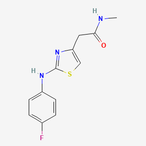 2-(2-((4-fluorophenyl)amino)thiazol-4-yl)-N-methylacetamide
