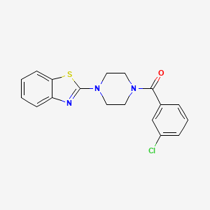 (4-(Benzo[d]thiazol-2-yl)piperazin-1-yl)(3-chlorophenyl)methanone
