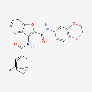 3-(adamantane-1-amido)-N-(2,3-dihydro-1,4-benzodioxin-6-yl)-1-benzofuran-2-carboxamide