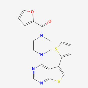 4-[4-(2-Furoyl)-1-piperazinyl]-5-(2-thienyl)thieno[2,3-d]pyrimidine
