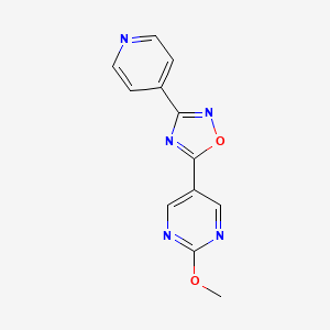 5-(2-Methoxypyrimidin-5-yl)-3-(pyridin-4-yl)-1,2,4-oxadiazole