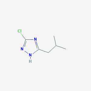 3-chloro-5-(2-methylpropyl)-1H-1,2,4-triazole