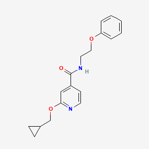 2-(cyclopropylmethoxy)-N-(2-phenoxyethyl)isonicotinamide