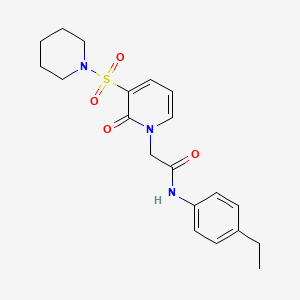 N-(4-ethylphenyl)-2-(2-oxo-3-(piperidin-1-ylsulfonyl)pyridin-1(2H)-yl)acetamide