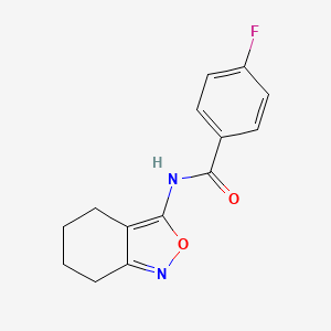 4-fluoro-N-(4,5,6,7-tetrahydrobenzo[c]isoxazol-3-yl)benzamide