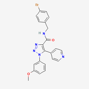 N-(4-bromobenzyl)-1-(3-methoxyphenyl)-5-(pyridin-4-yl)-1H-1,2,3-triazole-4-carboxamide