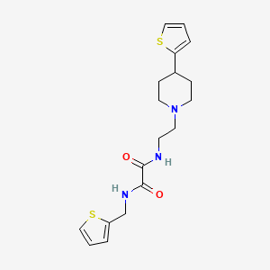 N1-(2-(4-(thiophen-2-yl)piperidin-1-yl)ethyl)-N2-(thiophen-2-ylmethyl)oxalamide