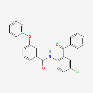 N-(2-benzoyl-4-chlorophenyl)-3-phenoxybenzamide