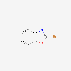 molecular formula C7H3BrFNO B2509317 2-BROMO-4-FLUORO-1,3-BENZOXAZOLE CAS No. 1508066-38-3