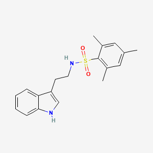 molecular formula C19H22N2O2S B2509337 N-[2-(1H-indol-3-yl)ethyl]-2,4,6-trimethylbenzene-1-sulfonamide CAS No. 120823-40-7