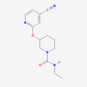 3-((4-cyanopyridin-2-yl)oxy)-N-ethylpiperidine-1-carboxamide