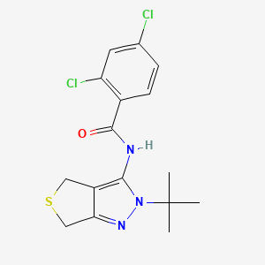 N-(2-(tert-butyl)-4,6-dihydro-2H-thieno[3,4-c]pyrazol-3-yl)-2,4-dichlorobenzamide