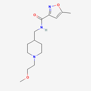 N-((1-(2-methoxyethyl)piperidin-4-yl)methyl)-5-methylisoxazole-3-carboxamide