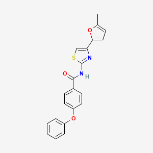 N-[4-(5-methylfuran-2-yl)-1,3-thiazol-2-yl]-4-phenoxybenzamide