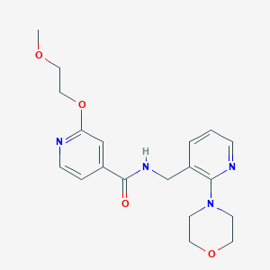 2-(2-methoxyethoxy)-N-((2-morpholinopyridin-3-yl)methyl)isonicotinamide