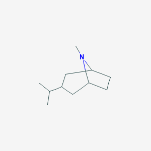 molecular formula C11H21N B025094 8-Methyl-3-propan-2-yl-8-azabicyclo[3.2.1]octane CAS No. 100049-33-0