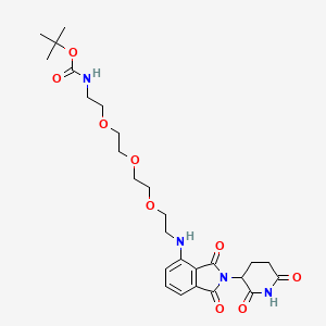 molecular formula C26H36N4O9 B2509437 Pomalidomide-PEG3-NH-Boc CAS No. 2204246-03-5