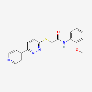 molecular formula C19H18N4O2S B2509534 N-(2-ethoxyphenyl)-2-{[6-(pyridin-4-yl)pyridazin-3-yl]sulfanyl}acetamide CAS No. 893997-74-5