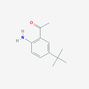 molecular formula C12H17NO B2509544 1-(2-Amino-5-tert-butylphenyl)ethan-1-one CAS No. 126272-91-1