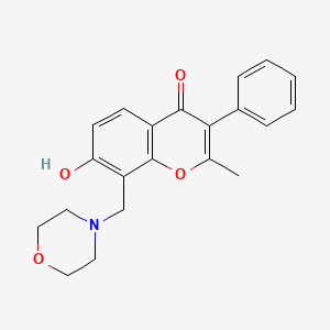 7-Hydroxy-2-methyl-8-(morpholin-4-ylmethyl)-3-phenylchromen-4-one