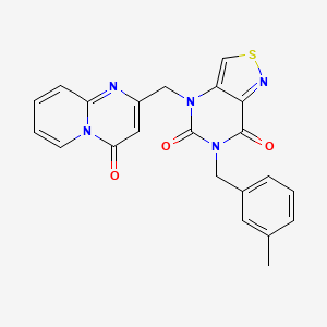 6-(3-methylbenzyl)-4-((4-oxo-4H-pyrido[1,2-a]pyrimidin-2-yl)methyl)isothiazolo[4,3-d]pyrimidine-5,7(4H,6H)-dione