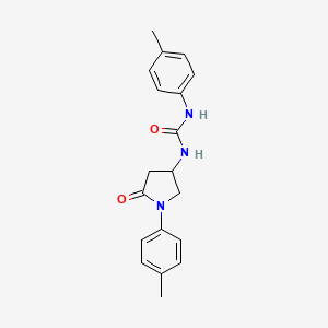 1-(5-Oxo-1-(p-tolyl)pyrrolidin-3-yl)-3-(p-tolyl)urea