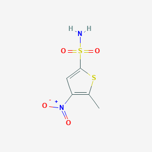 molecular formula C5H6N2O4S2 B2509590 5-Methyl-4-nitrothiophene-2-sulfonamide CAS No. 905839-54-5