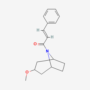 molecular formula C17H21NO2 B2509600 (2E)-1-{3-methoxy-8-azabicyclo[3.2.1]octan-8-yl}-3-phenylprop-2-en-1-one CAS No. 2321336-68-7