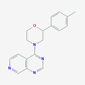molecular formula C18H18N4O B2509628 2-(4-Methylphenyl)-4-pyrido[3,4-d]pyrimidin-4-ylmorpholine CAS No. 2380168-66-9