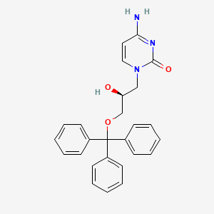 2(1H)-Pyrimidinone, 4-amino-1-[(2S)-2-hydroxy-3-(triphenylmethoxy)propyl]-