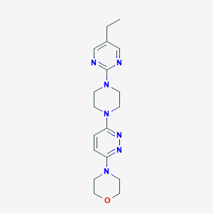 4-[6-[4-(5-Ethylpyrimidin-2-yl)piperazin-1-yl]pyridazin-3-yl]morpholine