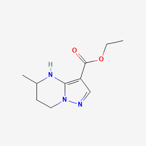 molecular formula C10H15N3O2 B2509646 Ethyl 5-methyl-4,5,6,7-tetrahydropyrazolo[1,5-a]pyrimidine-3-carboxylate CAS No. 1699153-63-3