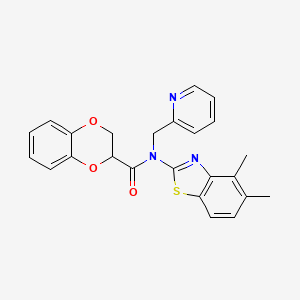 N-(4,5-dimethylbenzo[d]thiazol-2-yl)-N-(pyridin-2-ylmethyl)-2,3-dihydrobenzo[b][1,4]dioxine-2-carboxamide