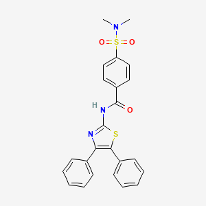 4-(dimethylsulfamoyl)-N-(4,5-diphenyl-1,3-thiazol-2-yl)benzamide