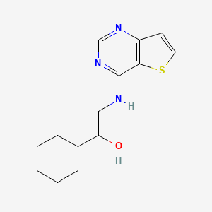 1-Cyclohexyl-2-(thieno[3,2-d]pyrimidin-4-ylamino)ethanol