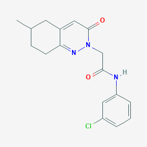 N-(3-chlorophenyl)-2-(6-methyl-3-oxo-5,6,7,8-tetrahydrocinnolin-2(3H)-yl)acetamide