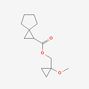 (1-Methoxycyclopropyl)methyl spiro[2.4]heptane-2-carboxylate