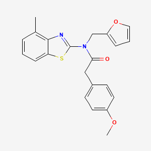 N-(furan-2-ylmethyl)-2-(4-methoxyphenyl)-N-(4-methylbenzo[d]thiazol-2-yl)acetamide