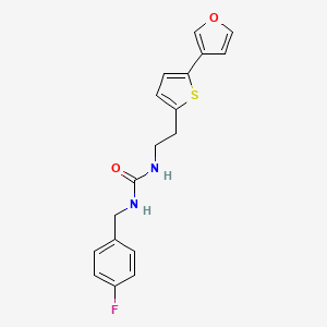 1-(4-Fluorobenzyl)-3-(2-(5-(furan-3-yl)thiophen-2-yl)ethyl)urea
