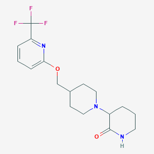 4-({[6-(Trifluoromethyl)pyridin-2-yl]oxy}methyl)-[1,3'-bipiperidine]-2'-one