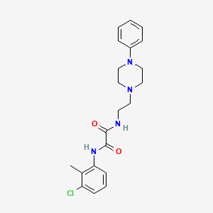 N1-(3-chloro-2-methylphenyl)-N2-(2-(4-phenylpiperazin-1-yl)ethyl)oxalamide