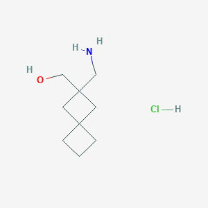 [2-(Aminomethyl)spiro[3.3]heptan-2-yl]methanol;hydrochloride